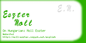 eszter moll business card